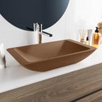 MONDIAZ TOPI Waskom solid surface 60cm kleur Rust / Rust, Doe-het-zelf en Bouw, Ophalen of Verzenden, Nieuw, Overige typen