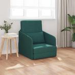 vidaXL Vloersofa Bed 2-in-1 Donkergroen 65x80x83 cm, Huis en Inrichting, Verzenden, Nieuw