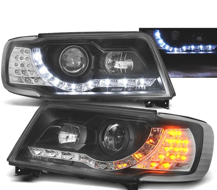 Phares Pour Audi 100 C4 90-94 Daylight Avec Clignotants Led, Auto-onderdelen, Verlichting, Verzenden