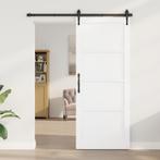 vidaXL Deur ORKDALWit 86x211x4 cm Massief Grenenhout, Doe-het-zelf en Bouw, Verzenden, Nieuw