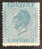 België 1866 - Leopold I in links profiel : 20c blauw -