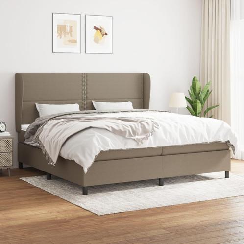 vidaXL Sommier à lattes de lit avec matelas Taupe, Maison & Meubles, Chambre à coucher | Lits, Neuf, Envoi