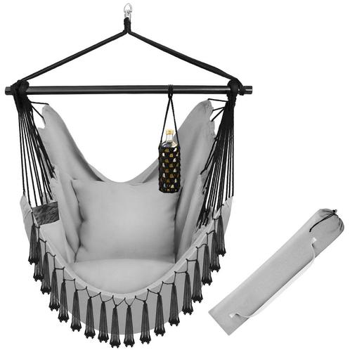 tectake Hangstoel Malika, boho-stijl, draagkracht 150kg - gr, Tuin en Terras, Overige Tuin en Terras, Verzenden