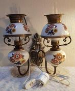 Wandlamp - Brons, Koper, Kristal, Porselein - PRESTINE, Antiek en Kunst