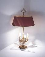 Lamp - Bouillotte Style louis XVI - Messing, Textiel