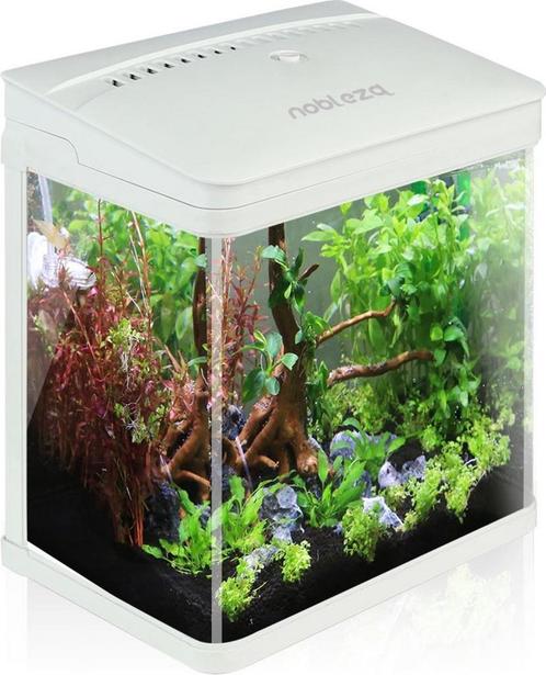 Nobleza Aquarium Kit - 23 x 16 x 27,5 cm - 7 L - Wit, Dieren en Toebehoren, Overige Dieren-accessoires, Verzenden
