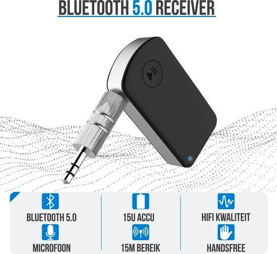 2dekans | Strex Bluetooth Receiver - BT 5.0 - 3.5MM AUX -, TV, Hi-fi & Vidéo, Photo | Accumulateurs & Batteries, Enlèvement ou Envoi
