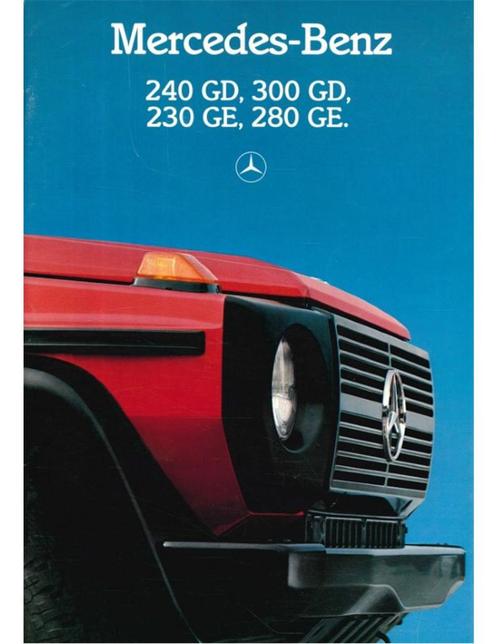 1986 MERCEDES BENZ G KLASSE BROCHURE DUITS, Boeken, Auto's | Folders en Tijdschriften