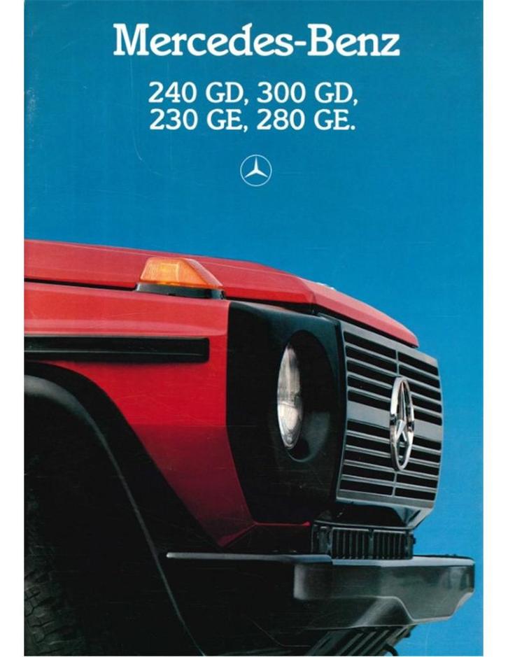 1986 MERCEDES BENZ G KLASSE BROCHURE DUITS, Livres, Autos | Brochures & Magazines