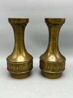 Set koperen jugendstil kast vazen - Vaas (2)  - Koper, Antiek en Kunst