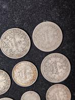 Frankrijk. Lot of 10 silver coins (50 Centimes to 2 Francs), Postzegels en Munten