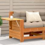 vidaXL Tuinbank met armleuning en klaptafel grenenhout, Tuin en Terras, Verzenden, Nieuw