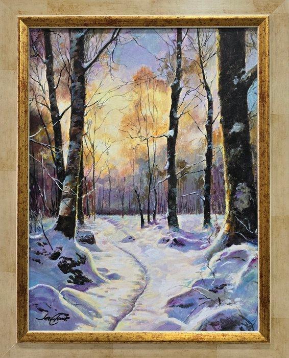 Jean Claude (XX) - Lumière dhiver, Antiek en Kunst, Kunst | Schilderijen | Klassiek