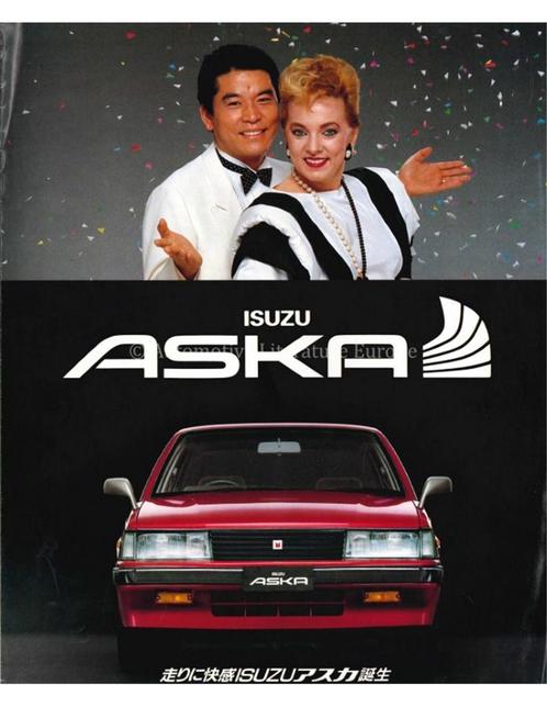 1983 ISUZU ASKA BROCHURE JAPANS, Boeken, Auto's | Folders en Tijdschriften, Ophalen of Verzenden