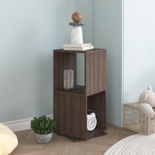 vidaXL Draaikast 34,5x34,5x75,5 cm spaanplaat grijs en, Huis en Inrichting, Kasten | Boekenkasten, Nieuw, Verzenden