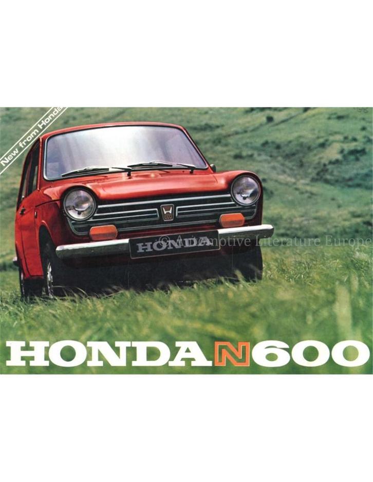 1967 HONDA N600 BROCHURE ENGELS, Boeken, Auto's | Folders en Tijdschriften