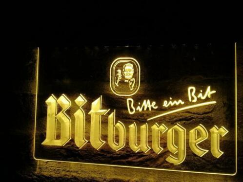 Bitburger neon bord lamp LED cafe verlichting reclame lichtb, Maison & Meubles, Lampes | Autre, Envoi