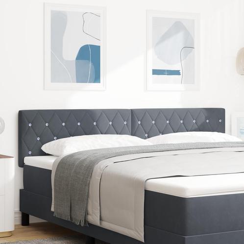 vidaXL LED Hoofdbord met Crystal Knop, Ge tufted,, Huis en Inrichting, Slaapkamer | Bedden, Nieuw, Verzenden