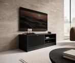 Meubella TV-Meubel Tavares zwart goud 120 cm, Huis en Inrichting, Overige materialen, 100 tot 150 cm, Verzenden, Nieuw