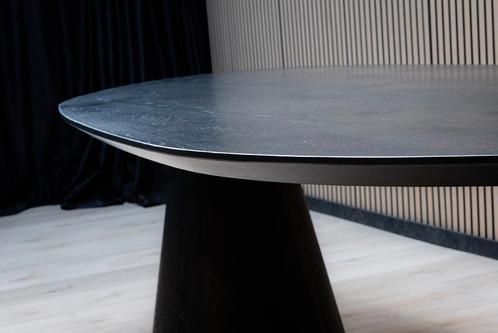 Tafel Organisch eikenhout  Set Kegelpoot  300x125, Huis en Inrichting, Tafels | Eettafels
