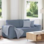 vidaXL Loveseat Sofa Blauw 140 cm Corduroy Stof, Huis en Inrichting, Zetels | Zetels, Verzenden, Nieuw