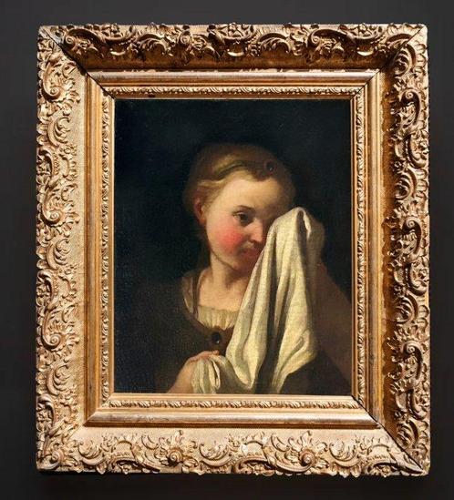 Giuseppe Nogari (1699–1763), Kring van - Fanciulla che si, Antiek en Kunst, Kunst | Schilderijen | Klassiek