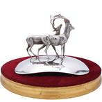 sculptuur, Ciervos en movimiento con gran cornamenta - 15 cm, Antiek en Kunst, Antiek | Zilver en Goud