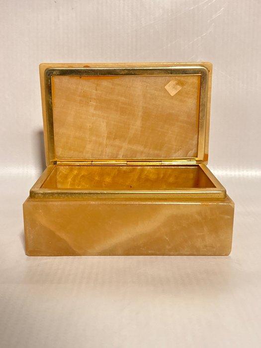 Sieradendoos - Onyx - echte handgemaakt, Antiek en Kunst, Curiosa en Brocante