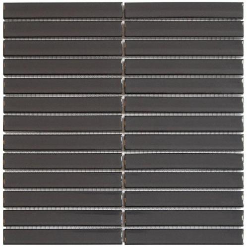 Mozaiek Tegel Sevilla 29,6x30 cm Finger Glossy Carbon Gray, Bricolage & Construction, Sanitaire, Enlèvement ou Envoi