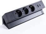 Stekkerdoos met USB - Verlengsnoer - Verlengkabel - 1,8M - Z, Verzenden, Nieuw