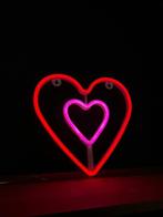 Double Heart neon sign - Neonlichtbord - Acryl