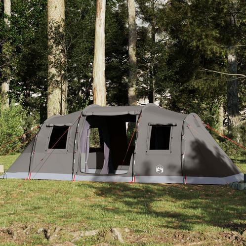 vidaXL Tente familiale tunnel 6 personnes marron, Caravanes & Camping, Tentes, Neuf, Envoi