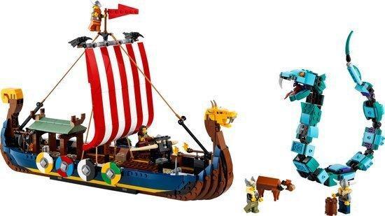 Lego Set - 31132 - Creator - Viking Ship and the Midgard, Kinderen en Baby's, Speelgoed | Duplo en Lego
