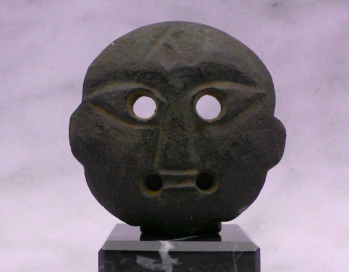 sculptuur, Hongshan Cultuur Meteoriet Godenmasker Amulet -, Antiquités & Art, Curiosités & Brocante