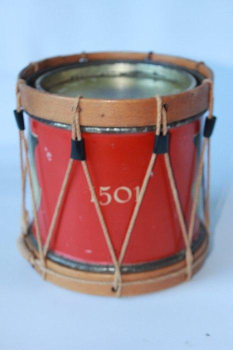 Blikken doos - Trommel - Blik - Blikken koekdoos, Antiek en Kunst, Curiosa en Brocante