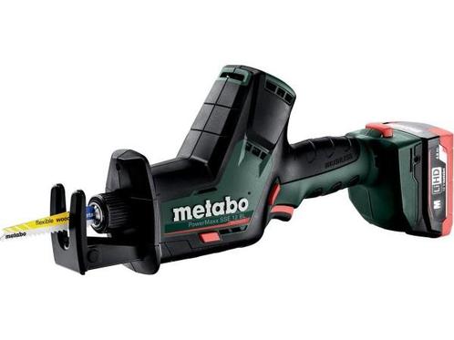 Veiling - Metabo SSE 12 BL Reciprozaag 12V 4.0Ah Set, Doe-het-zelf en Bouw, Gereedschap | Zaagmachines