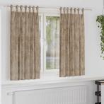 vidaXL Gordijn met gordijnen 2 pcs champagne 175 x 140 cm, Huis en Inrichting, Stoffering | Gordijnen en Lamellen, Verzenden, Nieuw