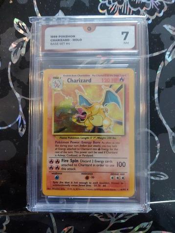 Pokémon - 1 Graded card - Charizard 4/102 Holo - GG 7 - WOTC beschikbaar voor biedingen