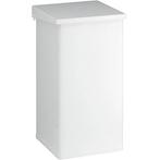 Afvalbak | CARRO | Aluminium | Wit | 55L | Klapdeksel |, Verzenden, Nieuw in verpakking
