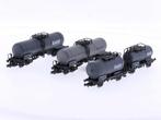 Schaal N Roco 24010 set van 4 ketelwagens BASF van de..., Gebruikt, Overige typen, Ophalen of Verzenden, Roco