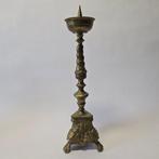 Kandelaar / Kerkkandelaar - Kandelaar - Messing, Antiek en Kunst
