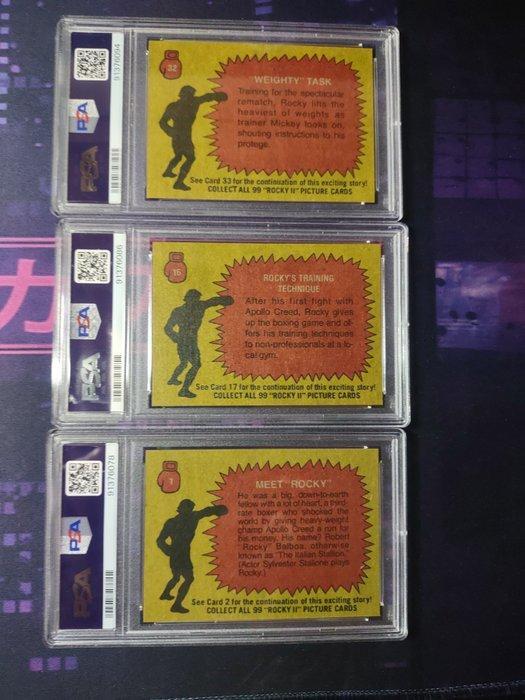 Rocky Topps - 3 Graded card - PSA 6, Verzamelen, Overige Verzamelen