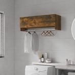vidaXL Kledingkast 100x32,5x35 cm bewerkt hout gerookt, Huis en Inrichting, Kasten | Kleerkasten, Verzenden, Nieuw