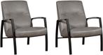 Leren fauteuil lounge, 120+ kleuren leer, Salon