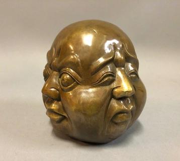Figurine - Four Faces Buddha - 1,4 kg - Bronze
