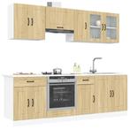 vidaXL 8-delige Keukenkastenset Kalmar bewerkt hout sonoma, Huis en Inrichting, Verzenden, Nieuw