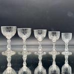 Val Saint Lambert (attr.) - Wijnglas (27) - Halfkristal, Antiquités & Art, Antiquités | Verre & Cristal