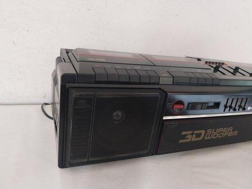 Hitachi - 3D5 Super Woofer Boombox Audiocassette deck, Audio, Tv en Foto, Radio's