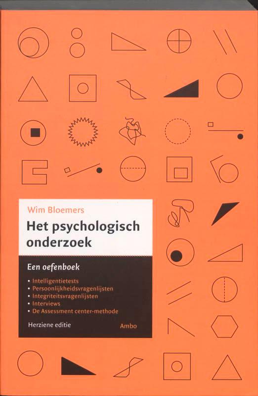 Het psychologisch onderzoek 9789026322655 Wim Bloemers, Boeken, Psychologie, Gelezen, Verzenden