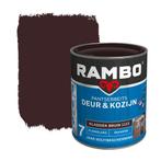 Rambo Pantserbeits Deur & Kozijn Dekkend Klassiekbruin 0.75L, Verzenden, Nieuw